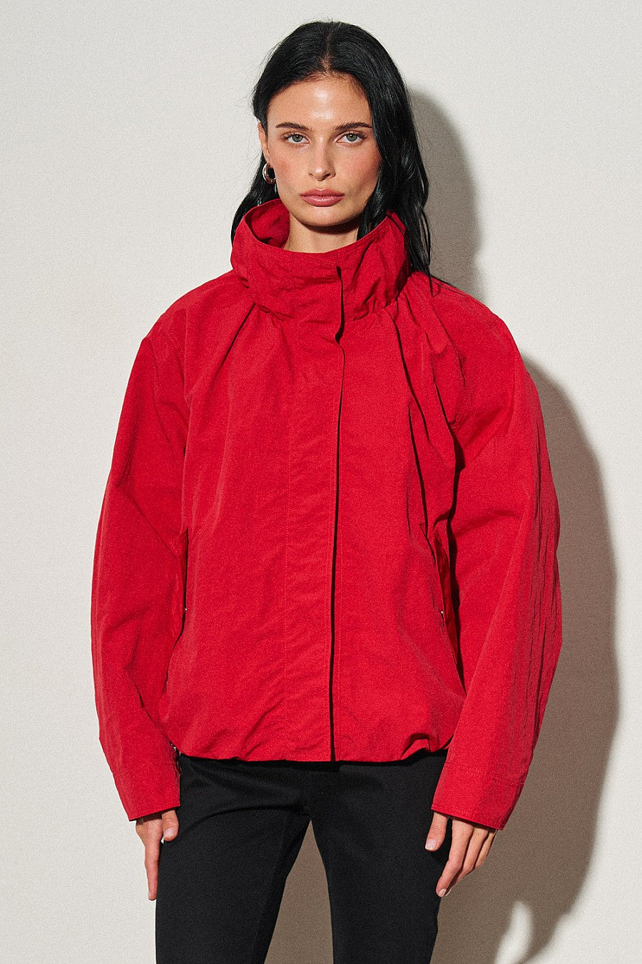 Red Windbreaker Jacket