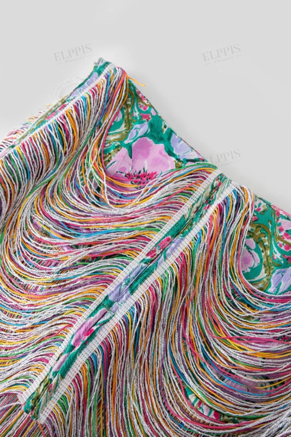 Festival Fringe Skirt — Multicolor