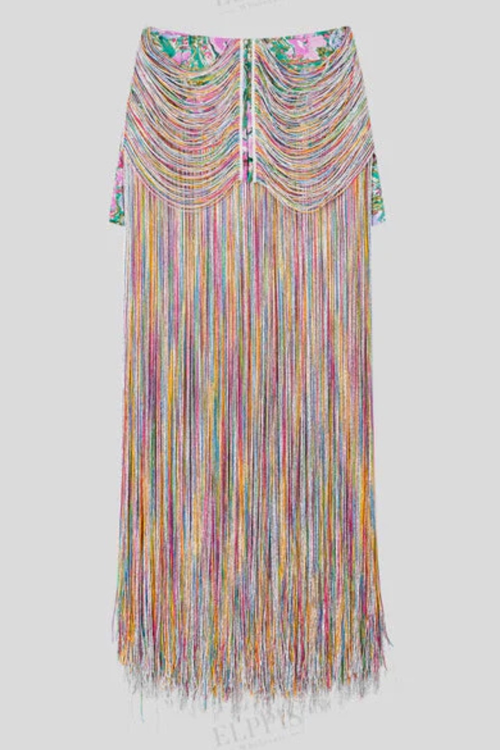 Festival Fringe Skirt — Multicolor