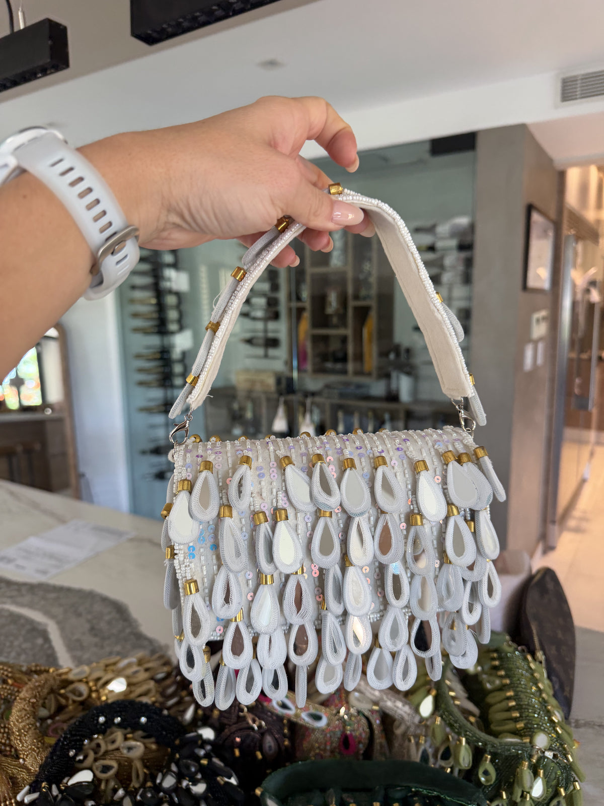 White Flap Bag — White