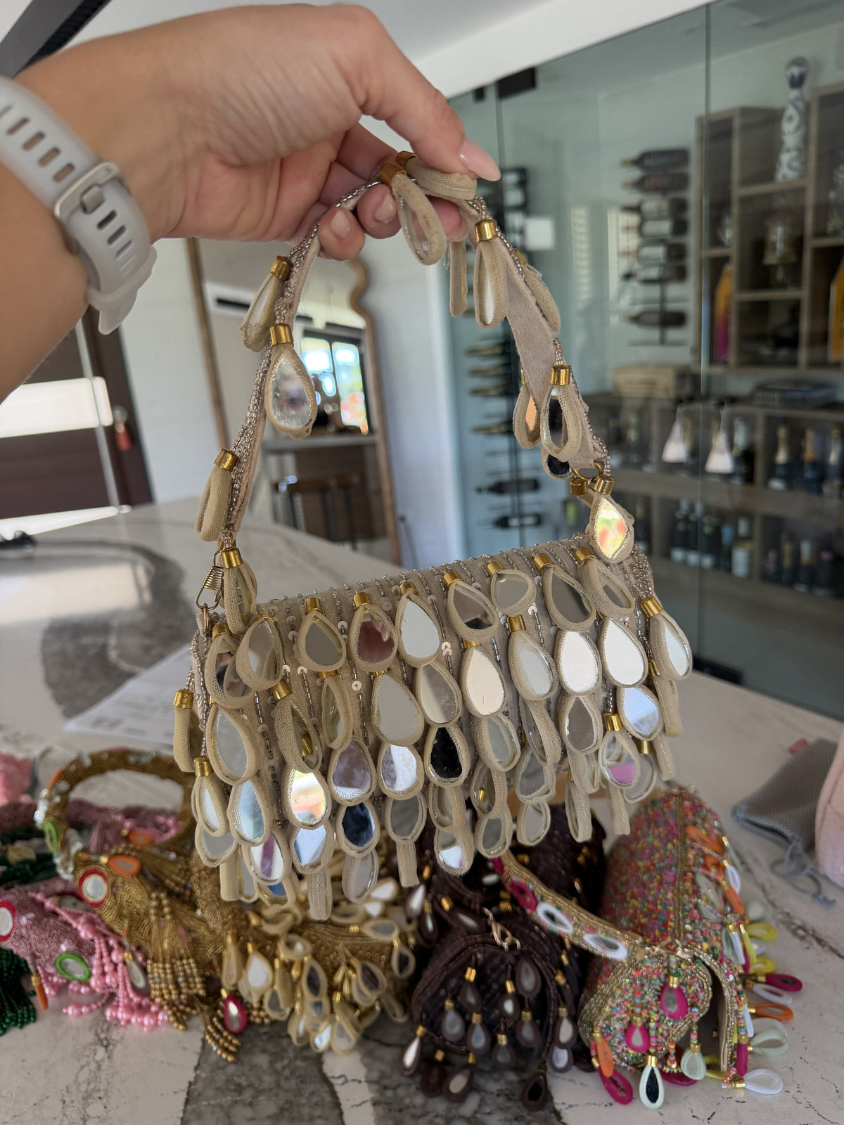 Beige Chrissy Flap Bag — Beige