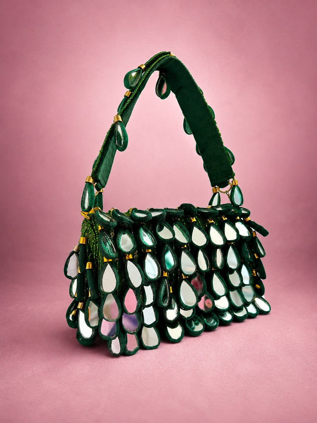 Emerald Chrissy Flap Bag — Emerald Green